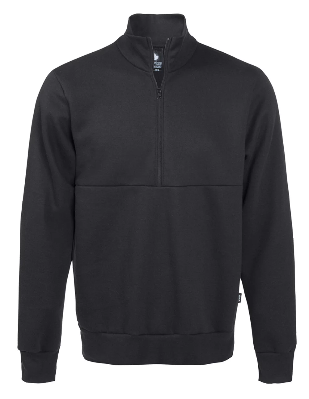 Sweatshirt unisexe à quart de zip Ethica
