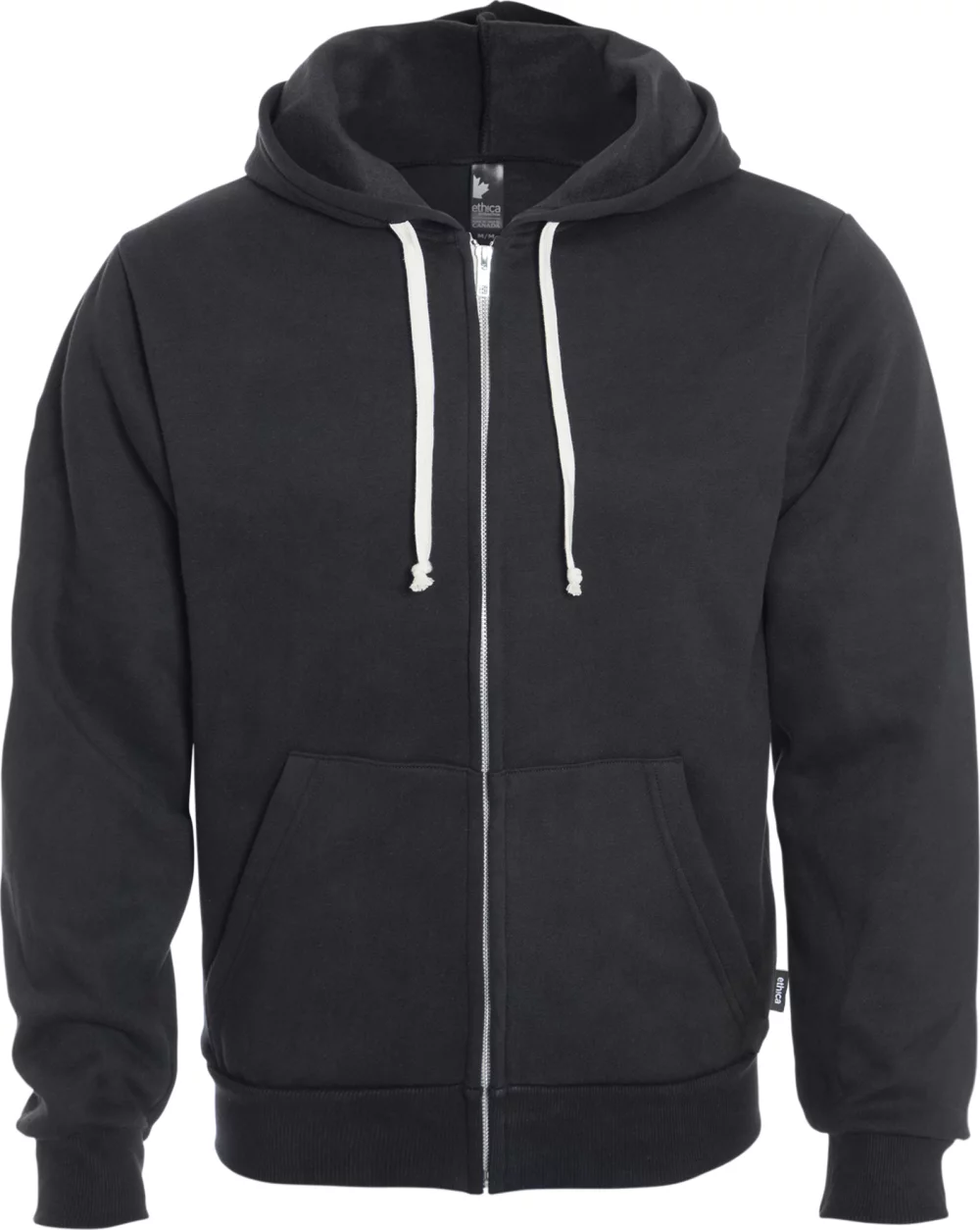 Sweat à capuche zippé Ethica unisexe