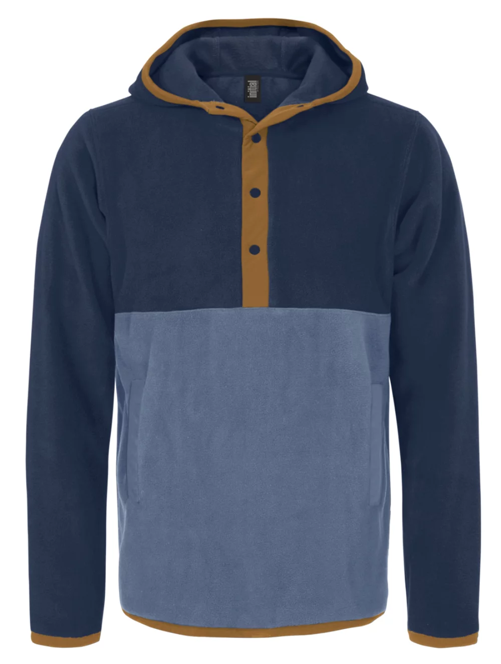 Initial Unisex Hooded 1/4 Button-Down Sweater