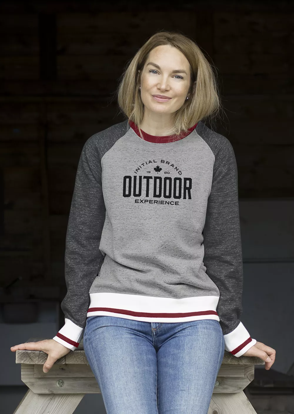 Initial Unisex Crewneck Cabin Sweater