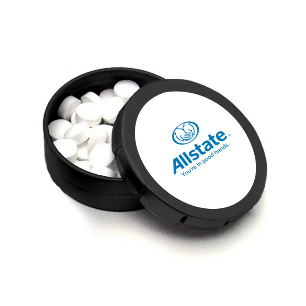 Boîte à menthes à couvercle à pression