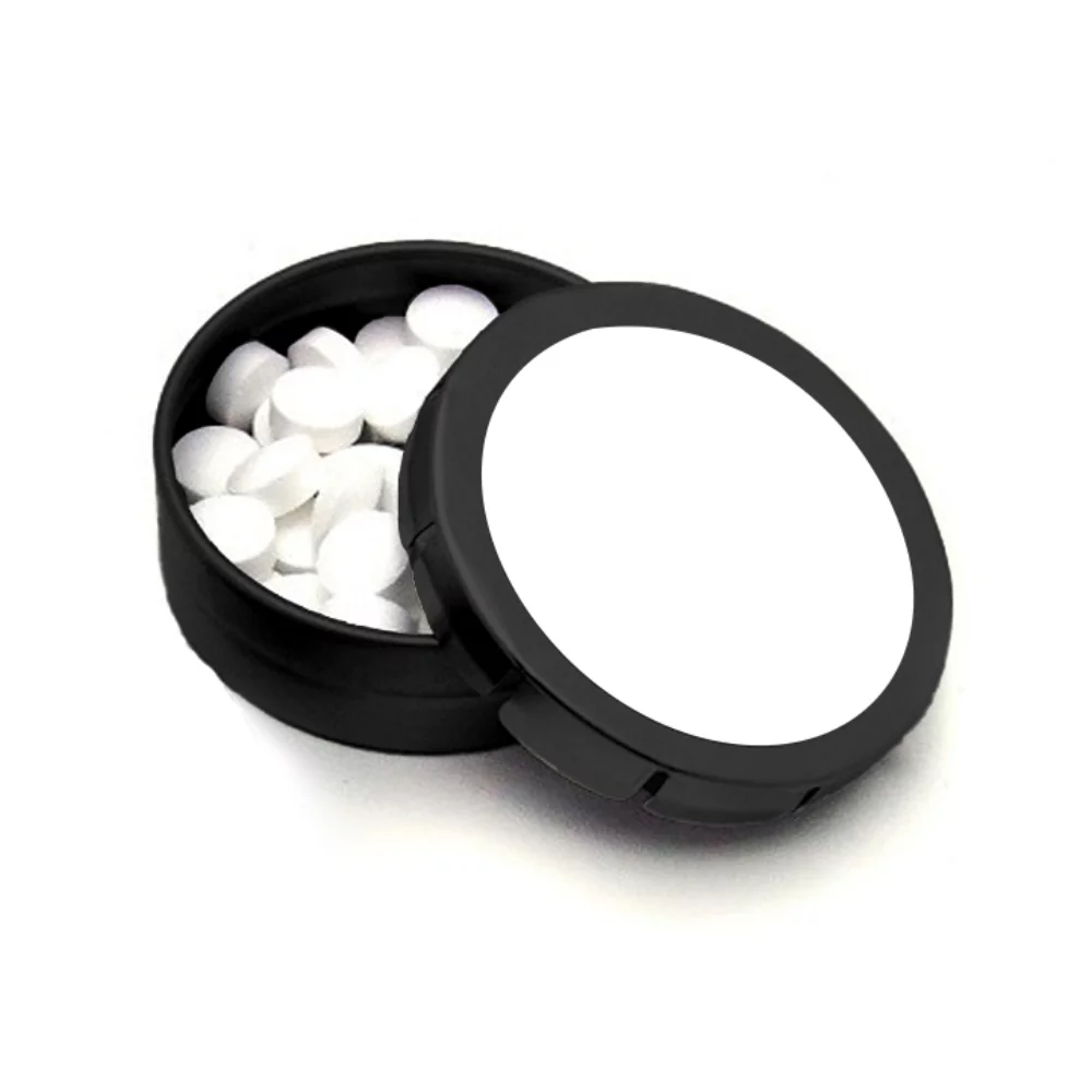 Boîte à menthes à couvercle à pression