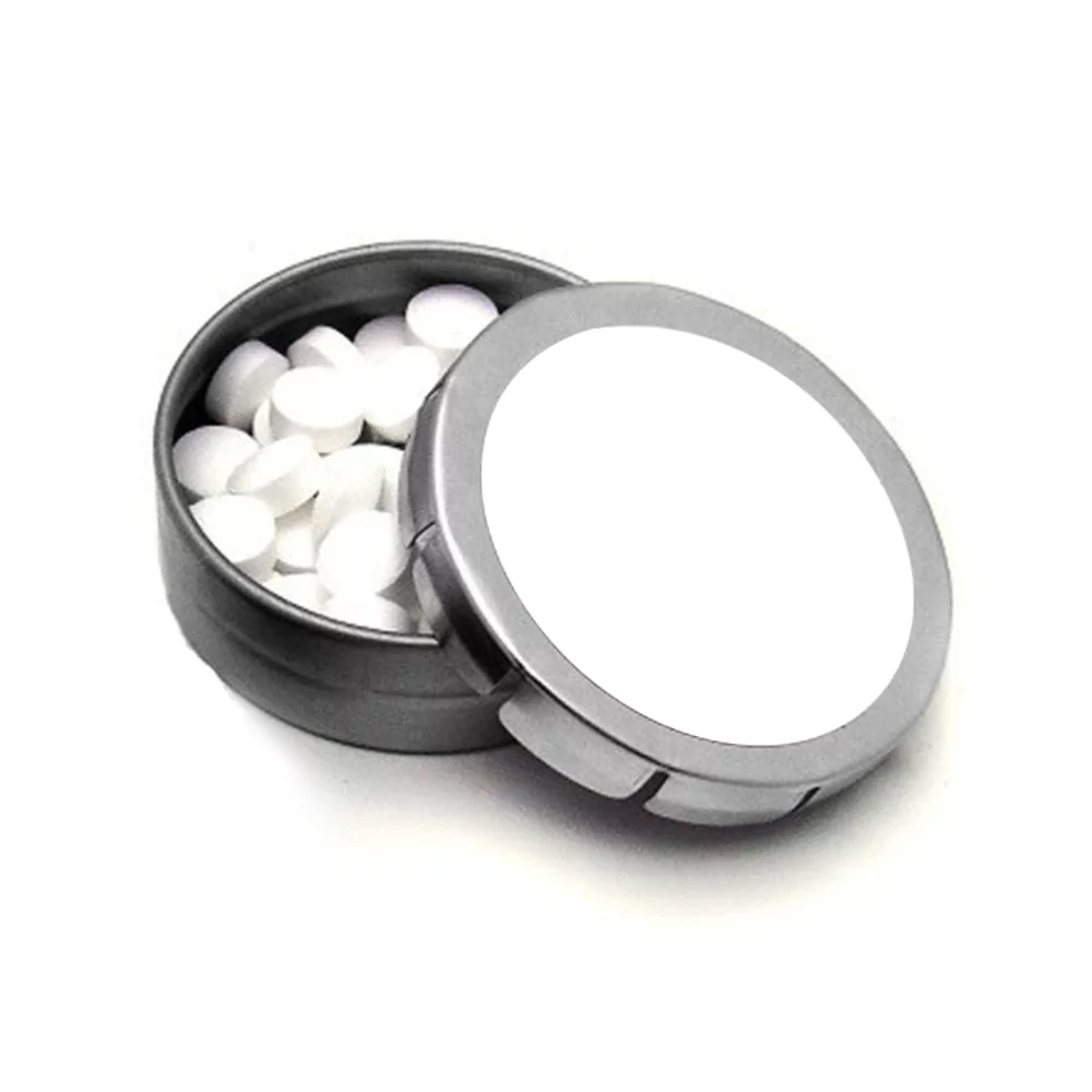 Boîte à menthes à couvercle à pression