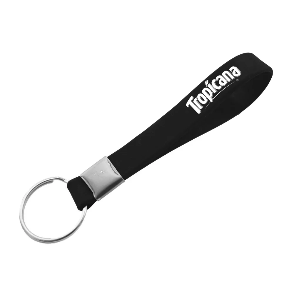 Porte-clés en silicone imprimé