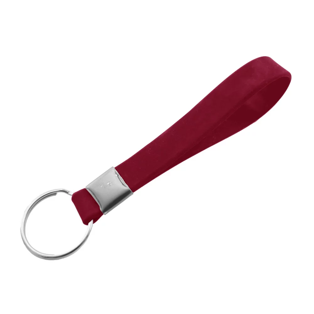Porte-clés en silicone en relief