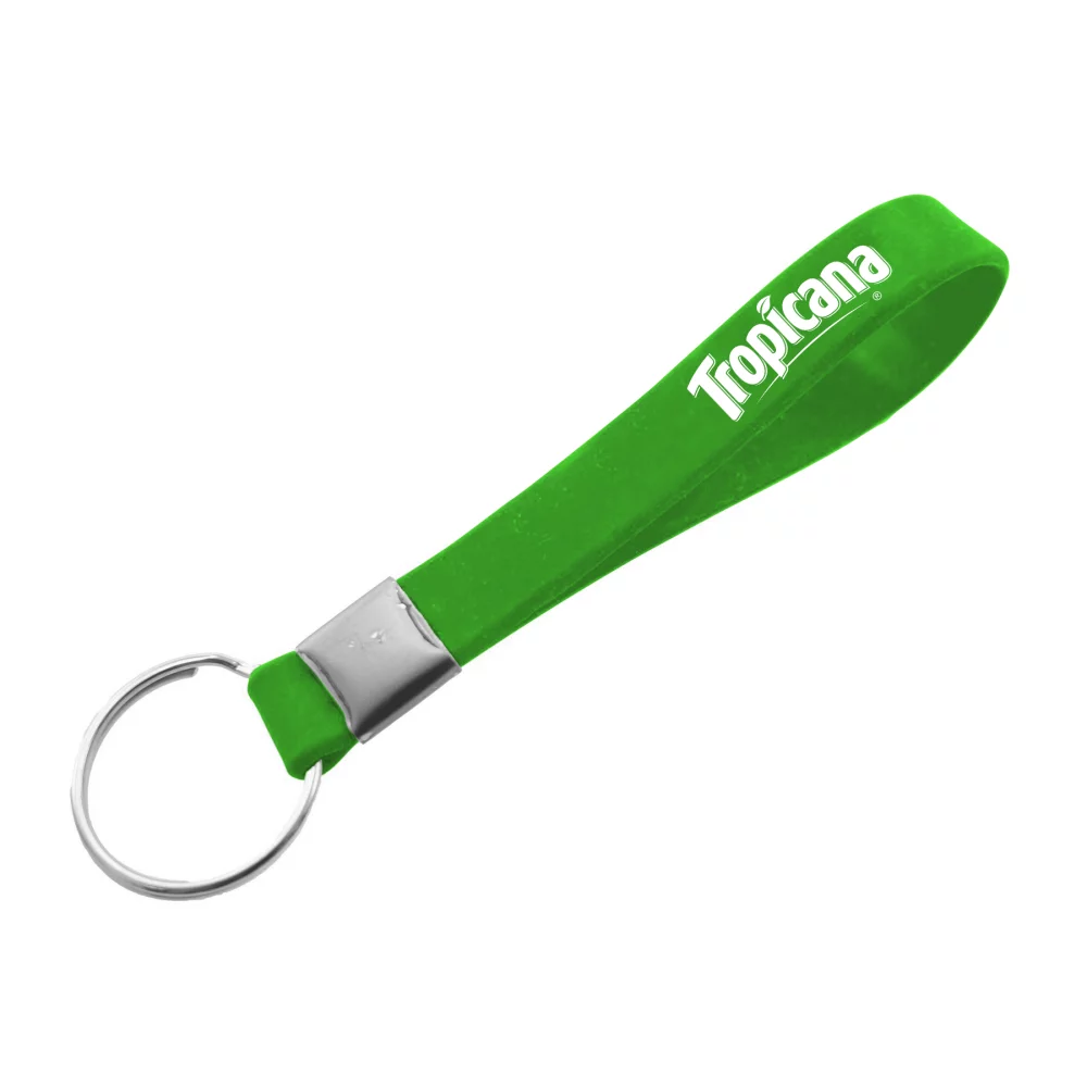 Porte-clés en silicone imprimé