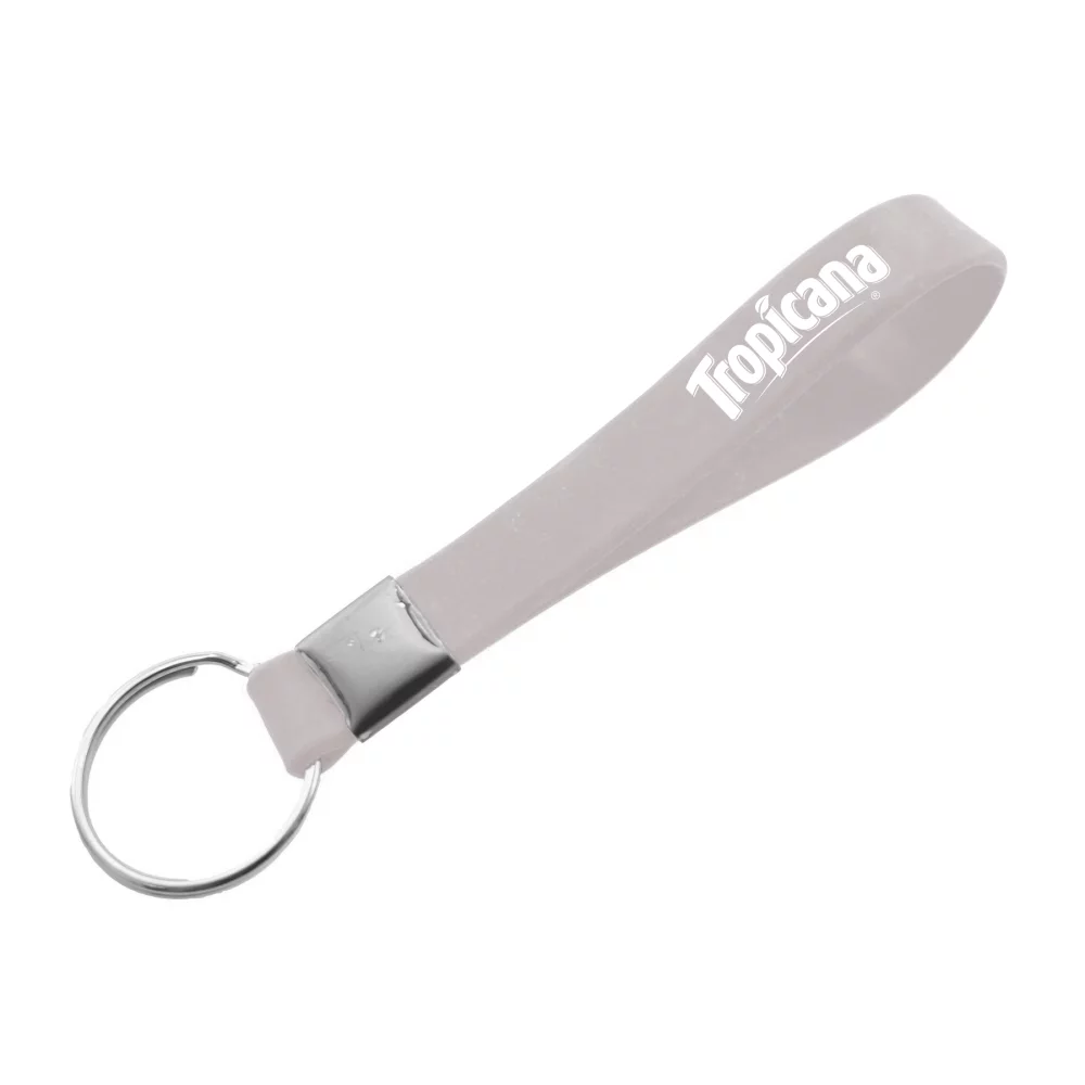 Porte-clés en silicone imprimé