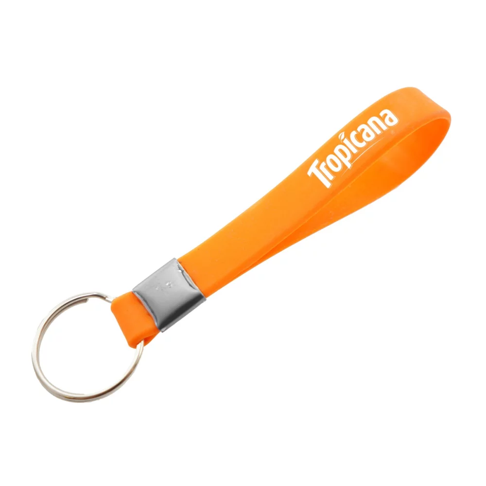 Porte-clés en silicone imprimé