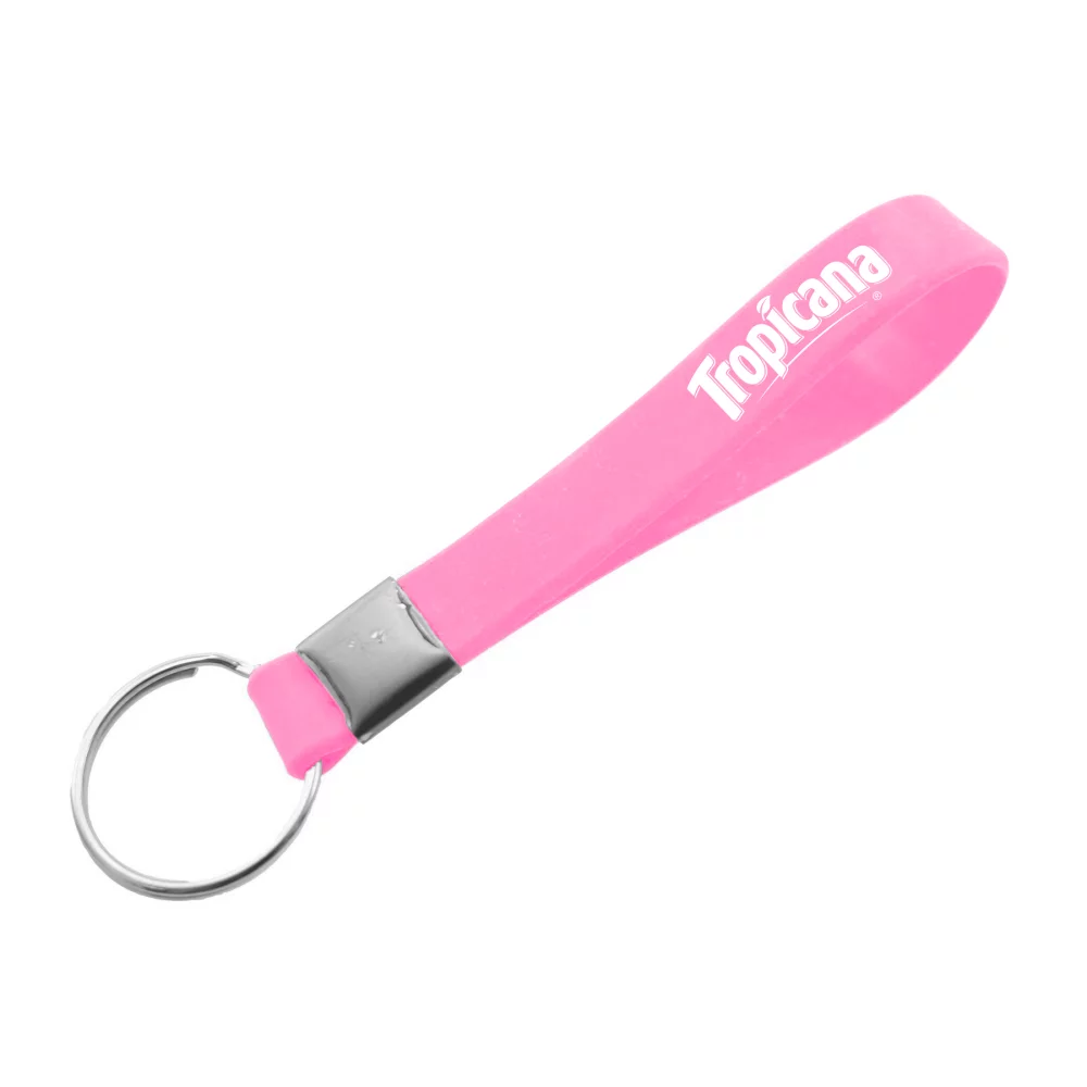 Porte-clés en silicone imprimé