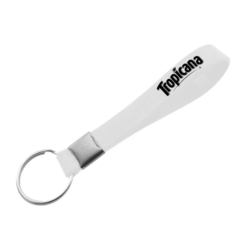 Porte-clés en silicone imprimé