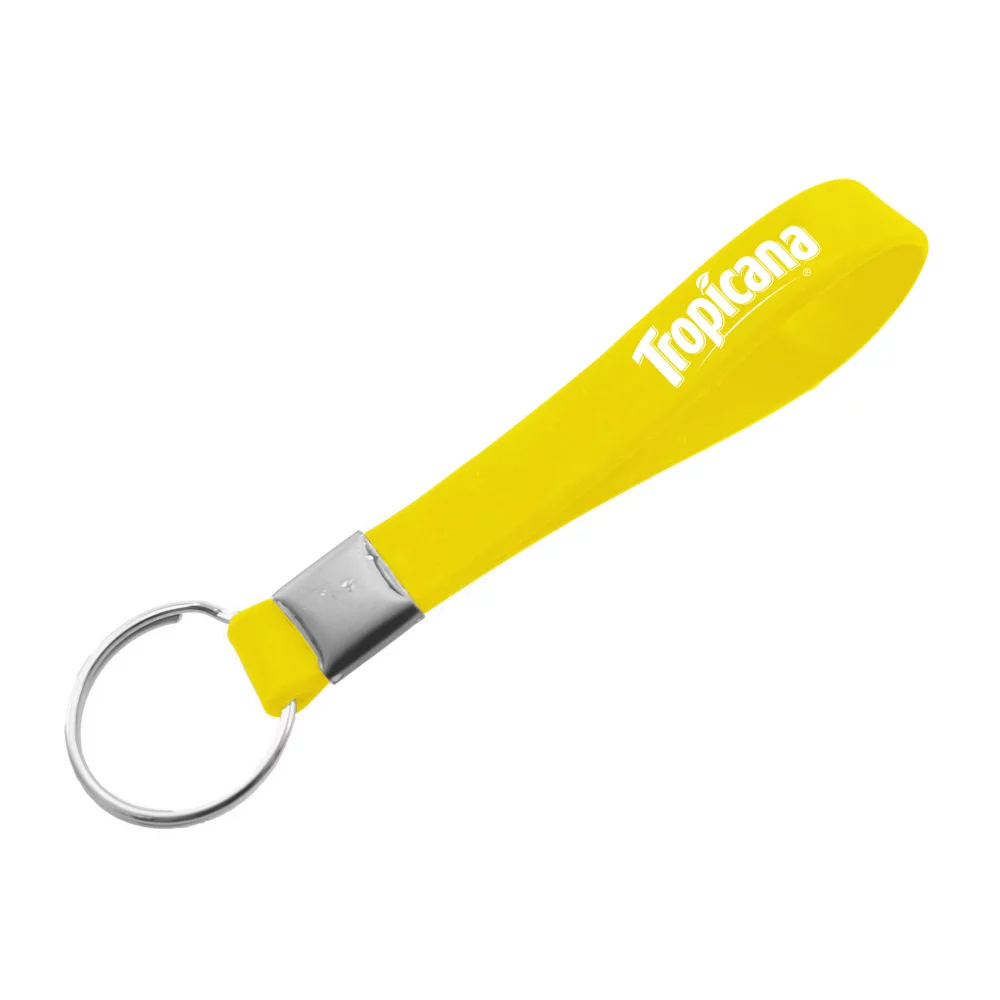 Porte-clés en silicone imprimé