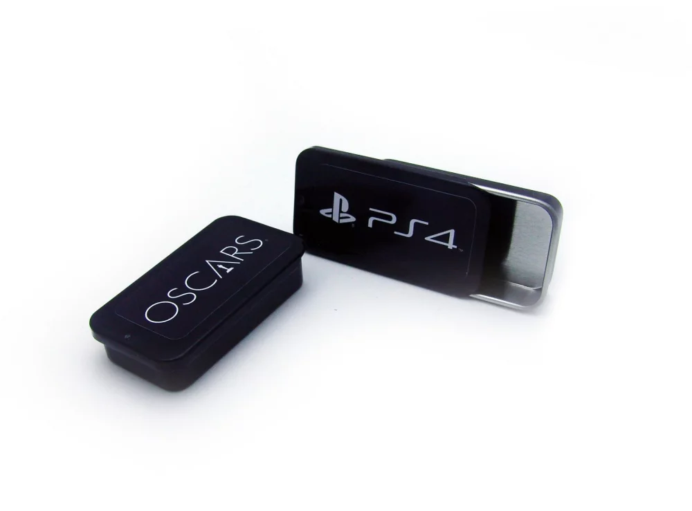 Boîte à menthes coulissante