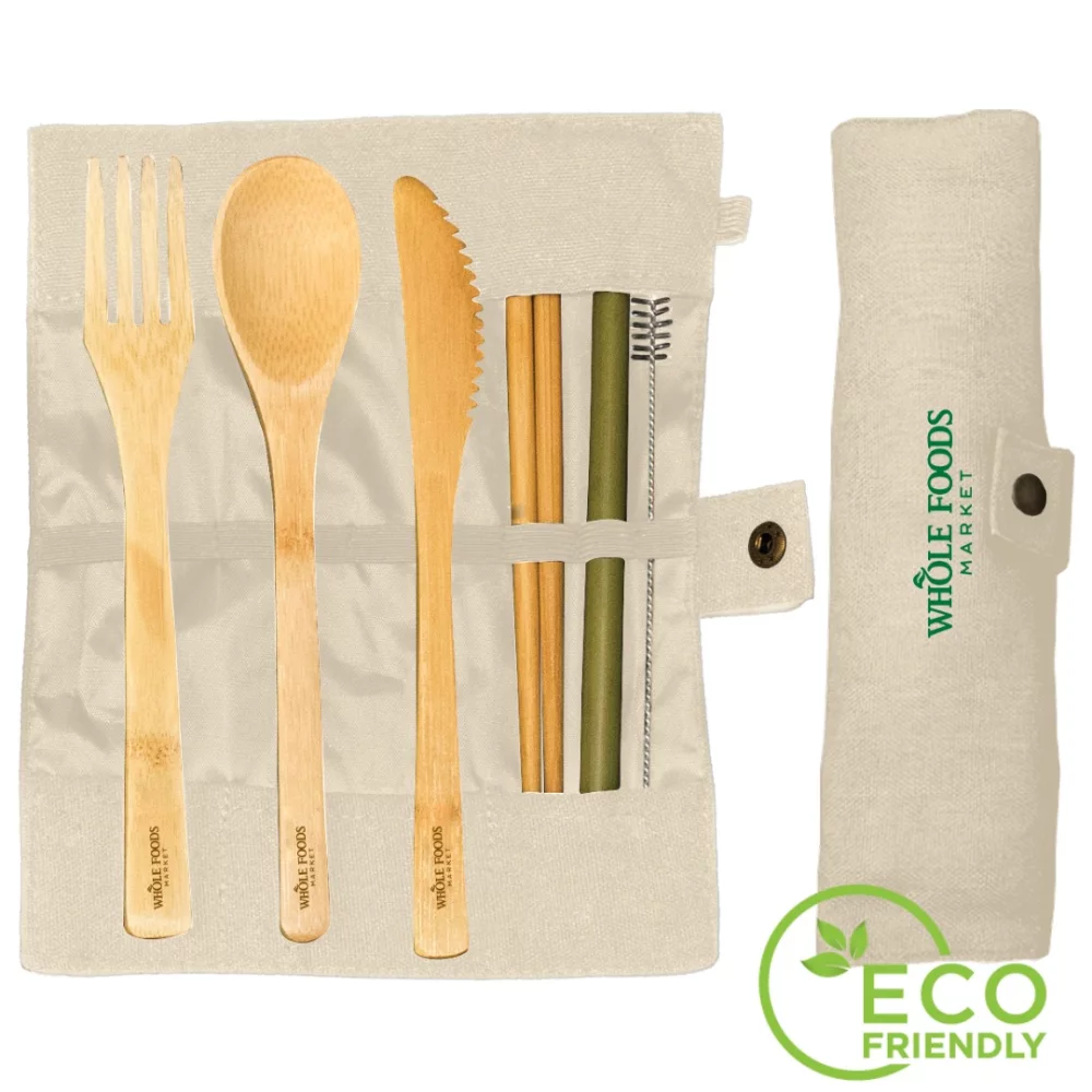 Ensemble de couverts en bambou