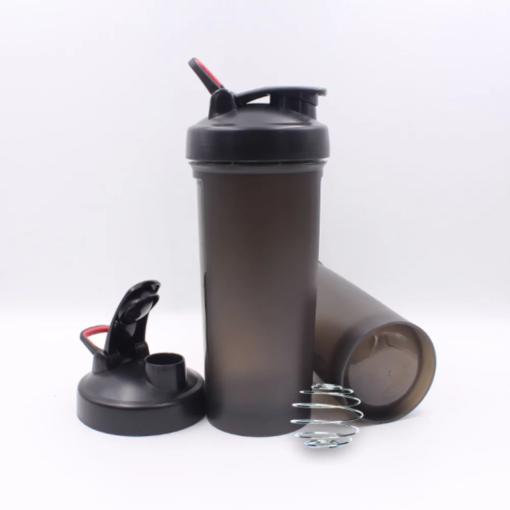 Bouteille de shaker de 1000 ml avec bille mélangeuse en métal