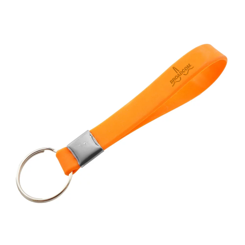 Porte-clés en silicone en relief