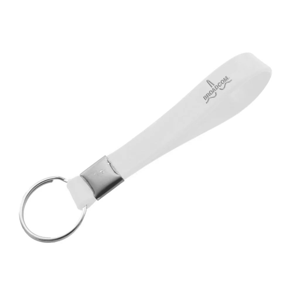 Porte-clés en silicone en relief