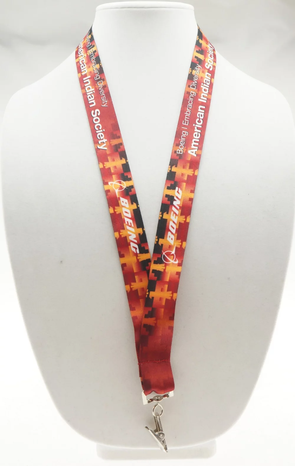 1" Digitally Sublimated Lanyard w/ Bulldog Clip