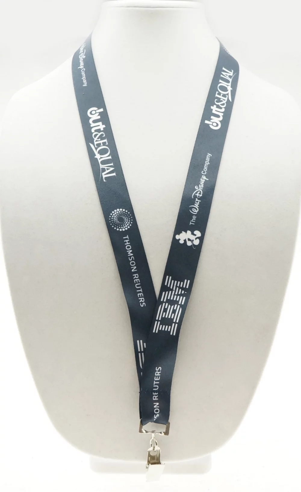 1" Digitally Sublimated Lanyard w/ Bulldog Clip