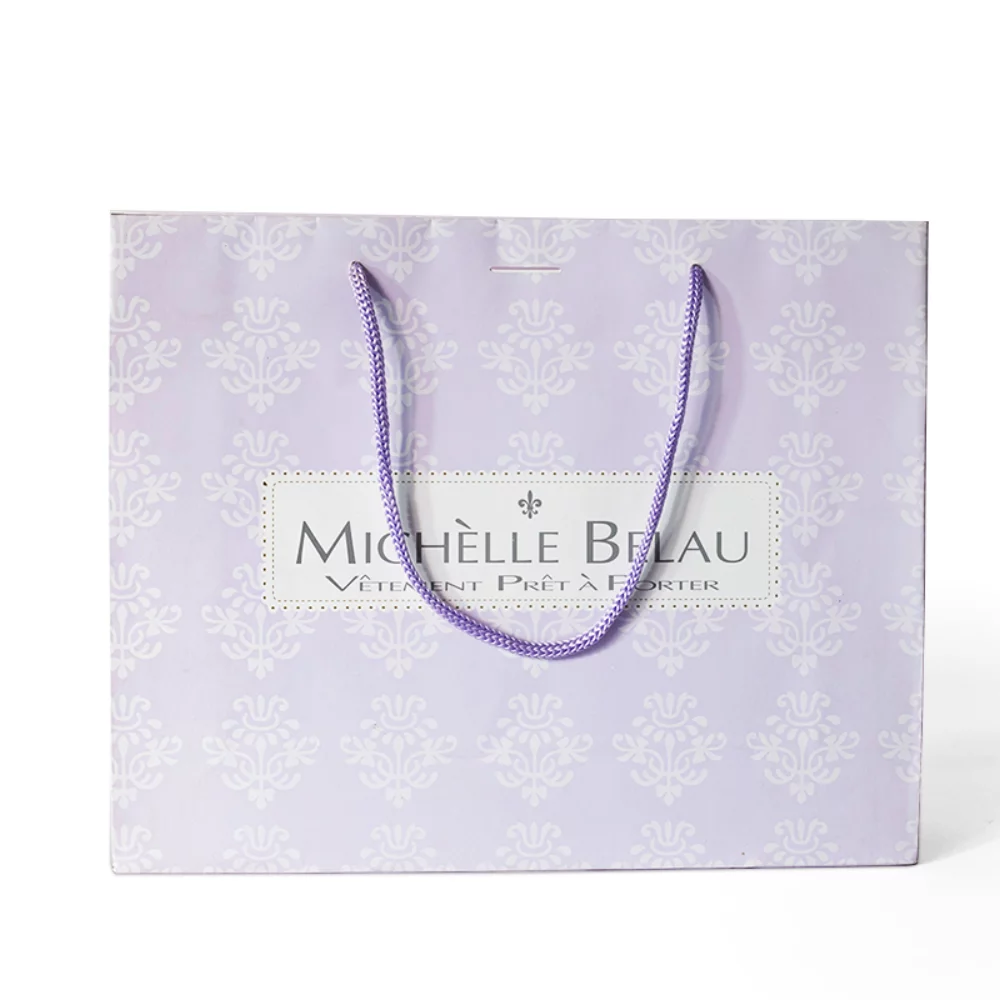 250g C1S paper bag with full color imprint on all sides (8.25*10.5*4")