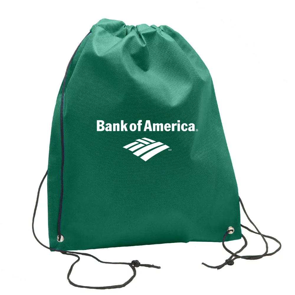 Non-Woven Drawstring Backpack Bag w/ 3-Day Rush Service