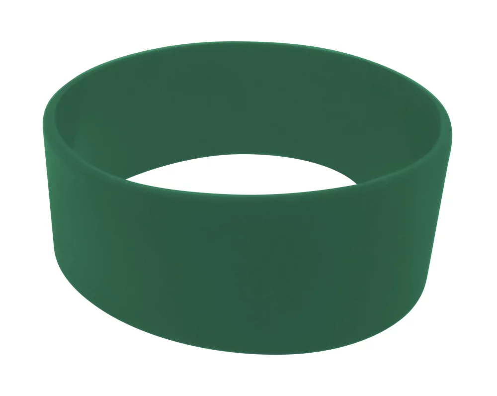 Broad Recycled Silicone Wrist Band w/Printed Logo