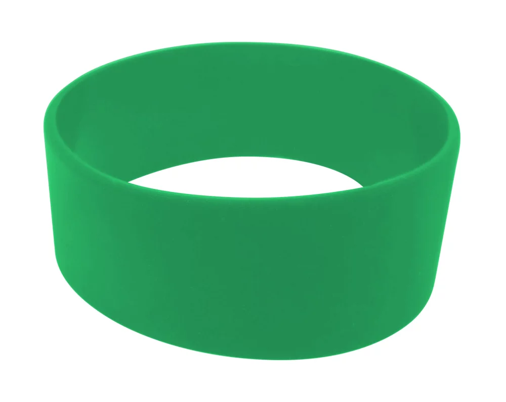 Broad Recycled Silicone Wrist Band w/Debossed Logo