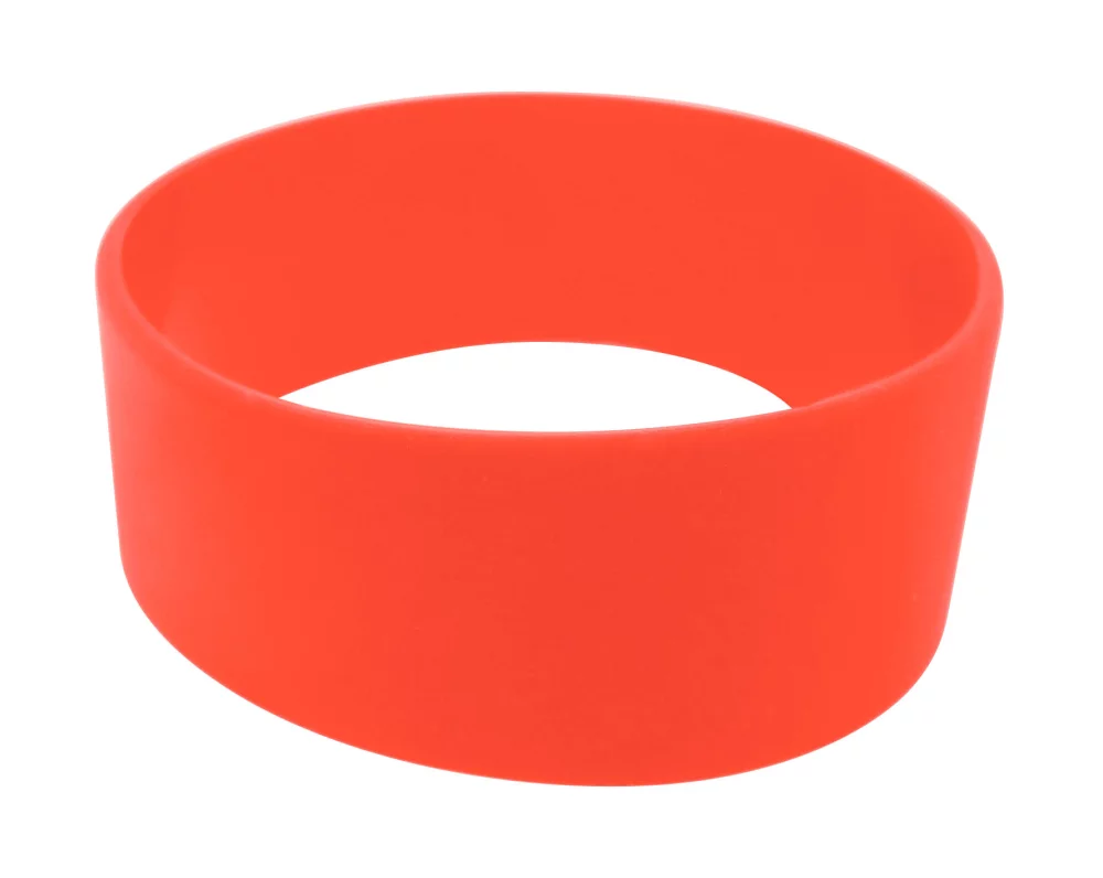 Broad Recycled Silicone Wrist Band w/Printed Logo