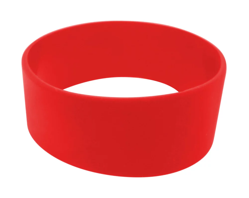 Broad Recycled Silicone Wrist Band w/Debossed Logo