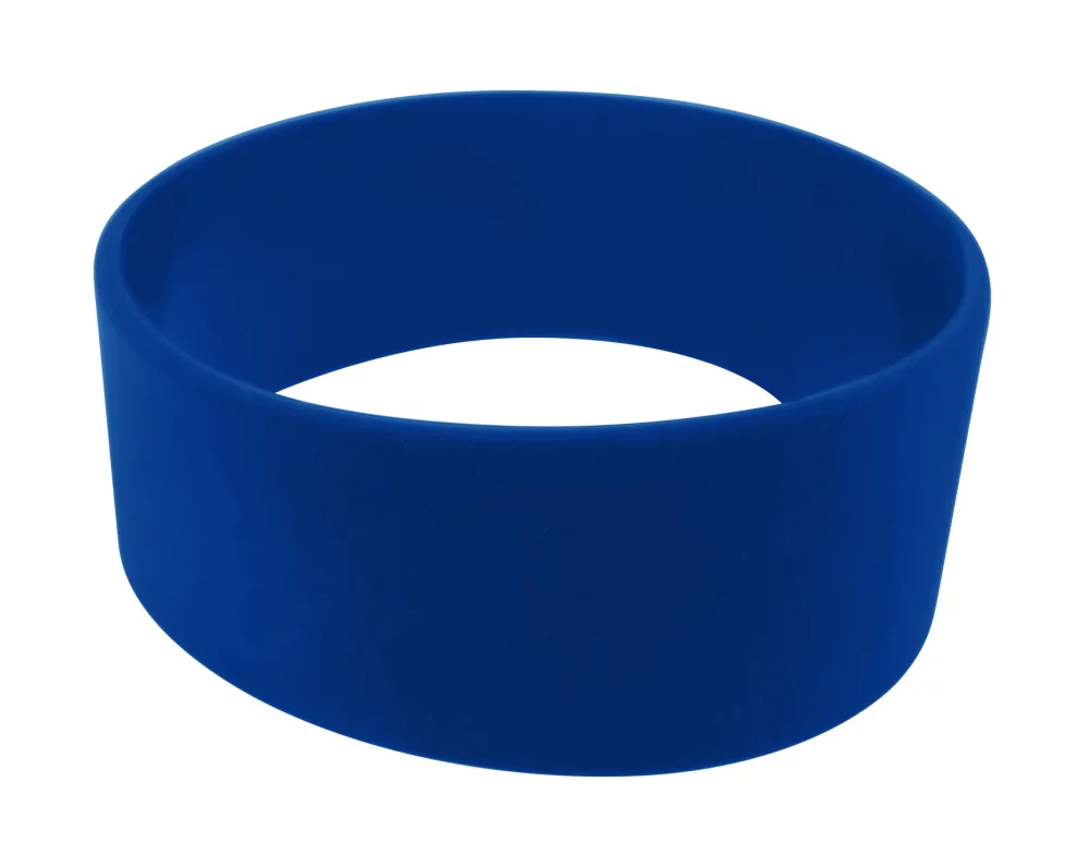Broad Recycled Silicone Wrist Band w/Debossed Logo