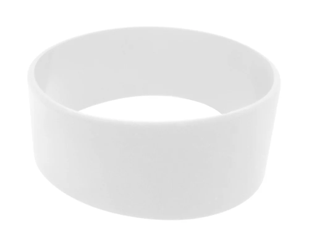 Broad Recycled Silicone Wrist Band w/Debossed Logo