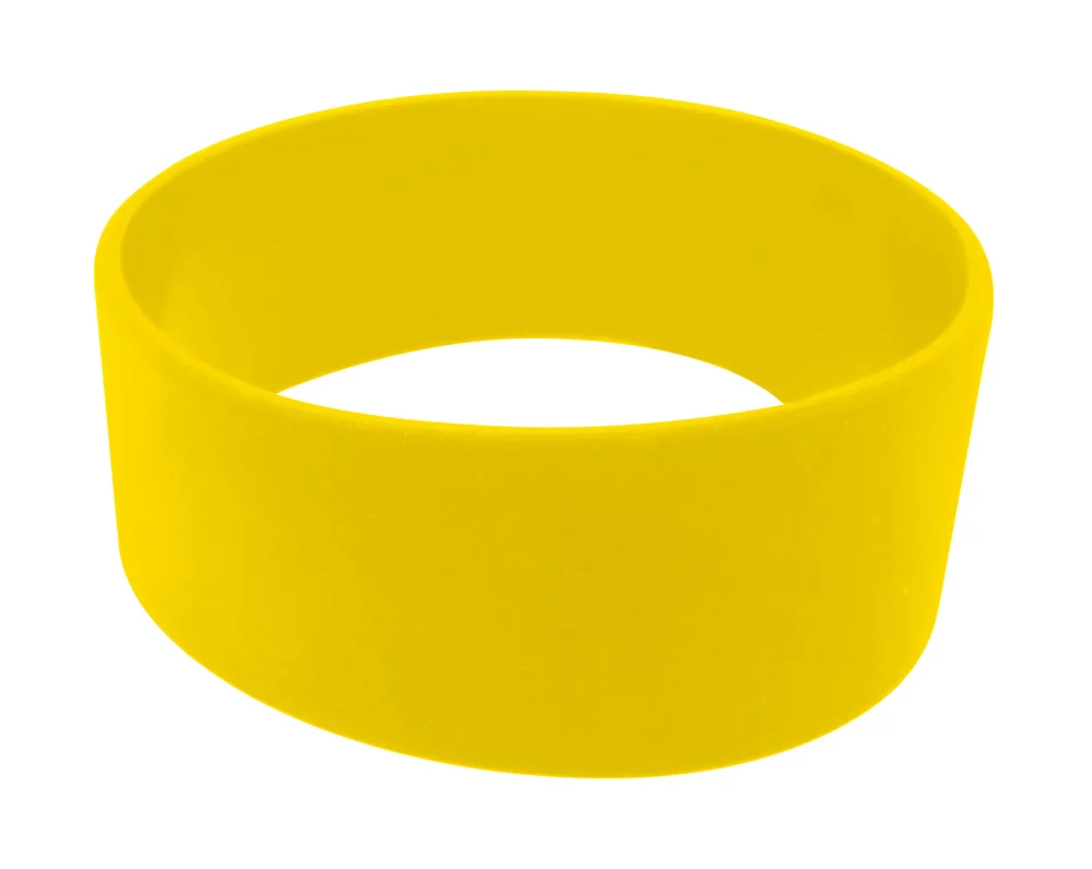 Broad Recycled Silicone Wrist Band w/Debossed Logo