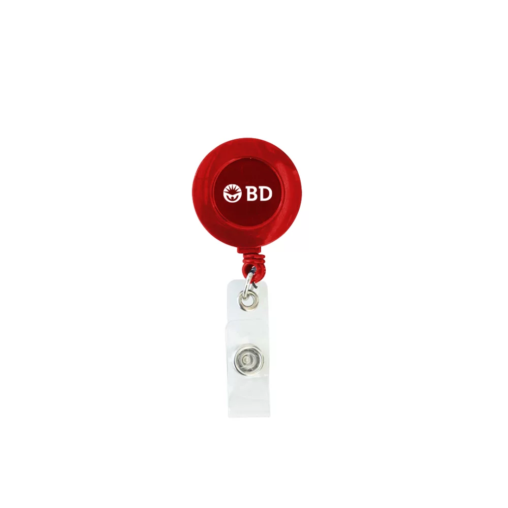 Badge rétractable imprimé en couleur