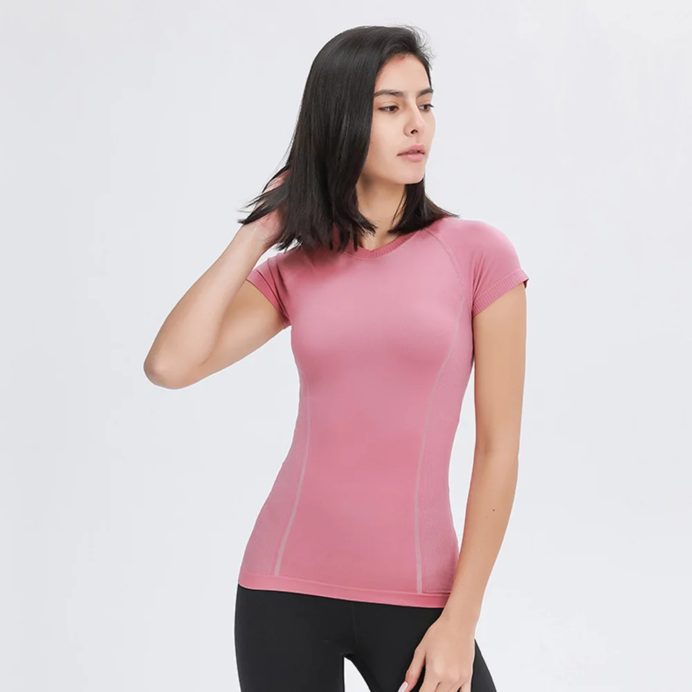 T-shirt de sport pour femmes de yoga