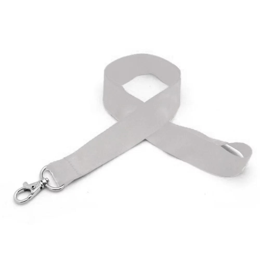 1" Silkscreened Flat Lanyard w/ Deluxe Swivel Hook