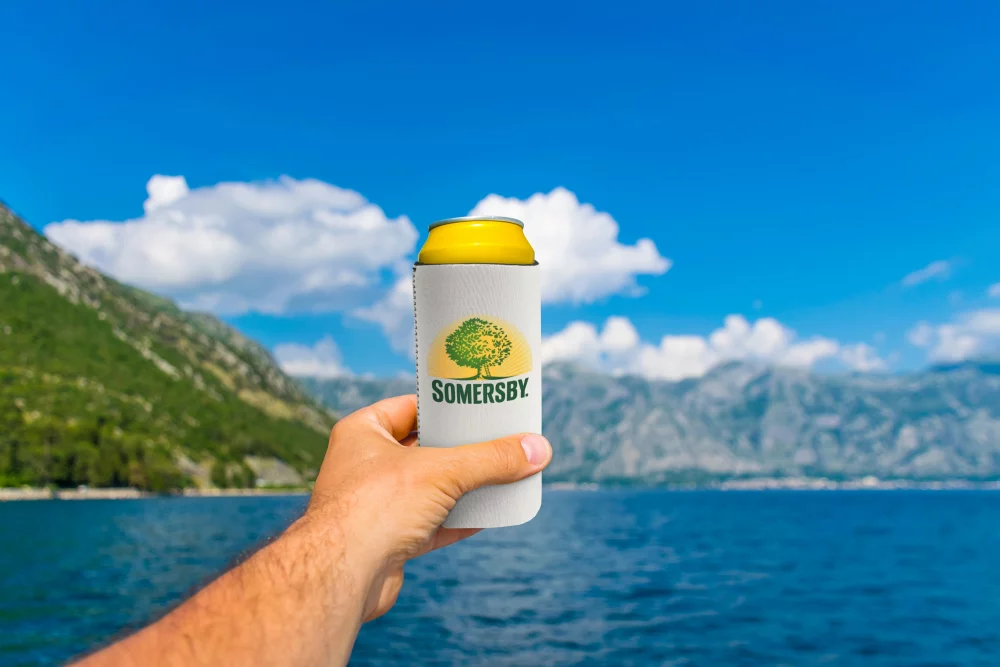 Silkscreened Tall Boy Can Cooler