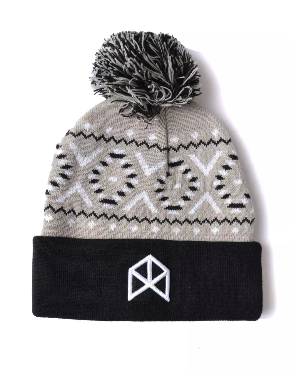 Bonnet à pompon avec étiquette tissée - Importation océanique