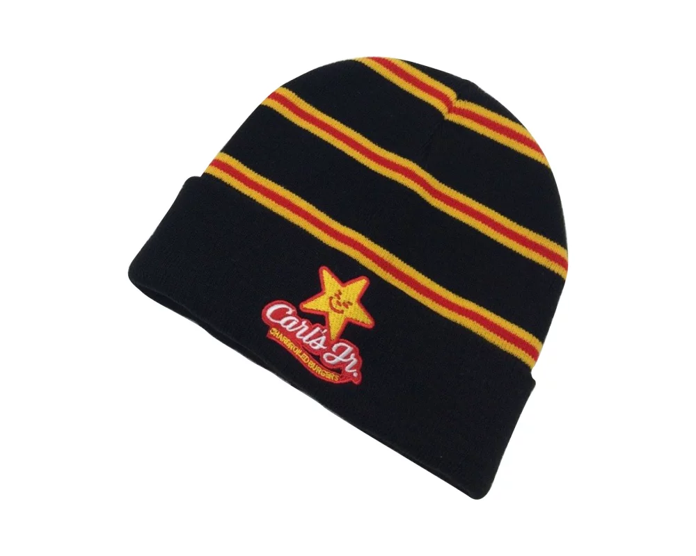 Bonnet avec logo brodé et revers - Importation océanique
