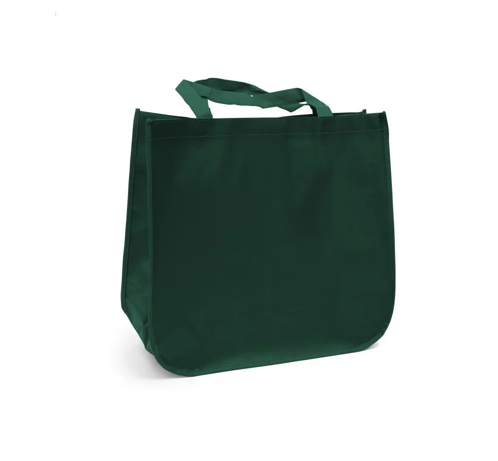 Large laminated Grocery Tote with heat transfer logo