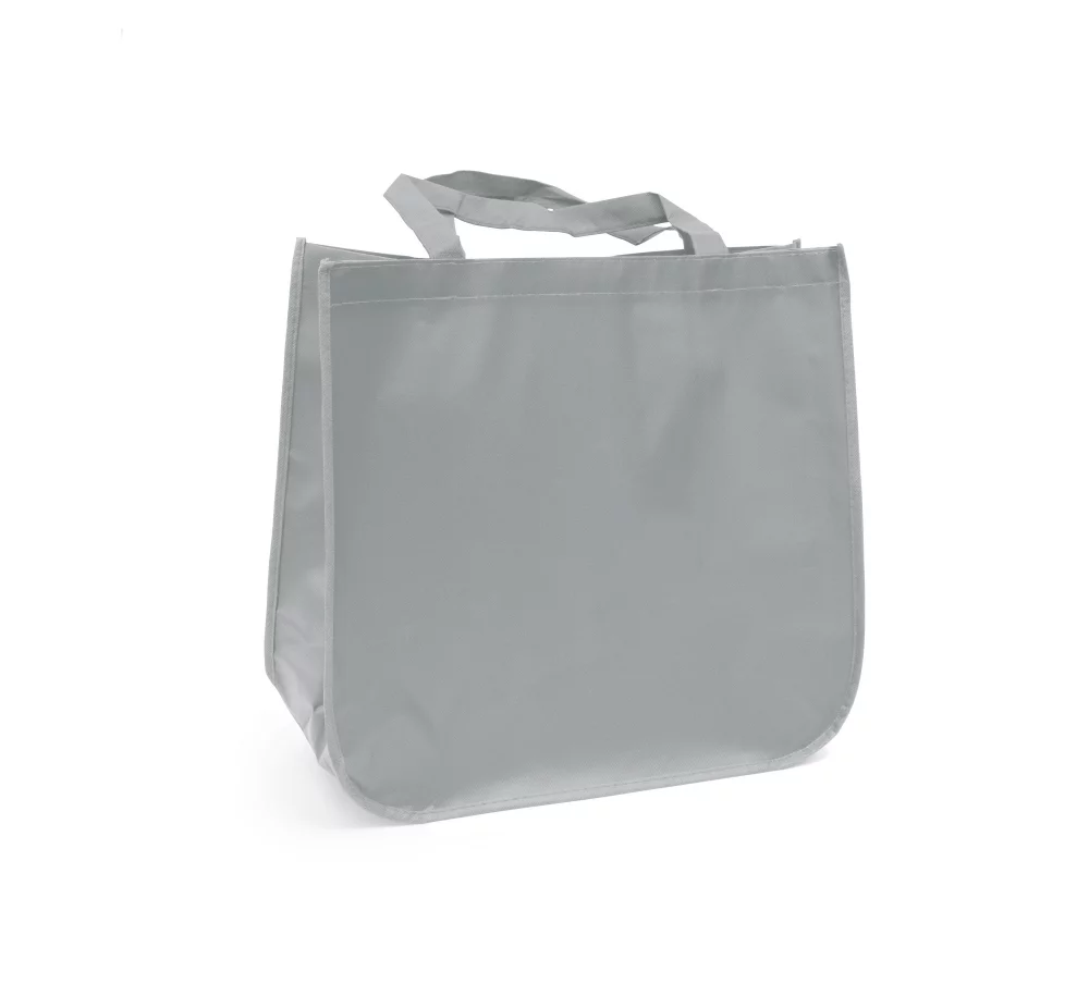 Large laminated Grocery Tote with heat transfer logo