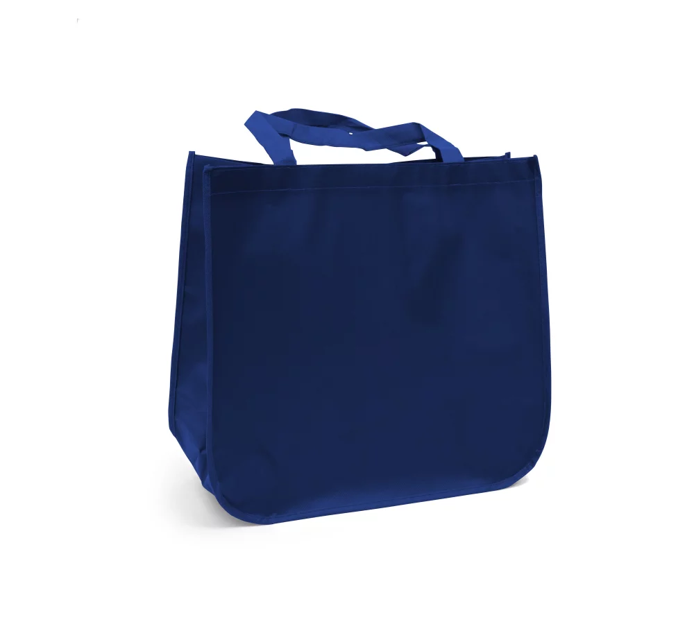 Large laminated Grocery Tote with heat transfer logo
