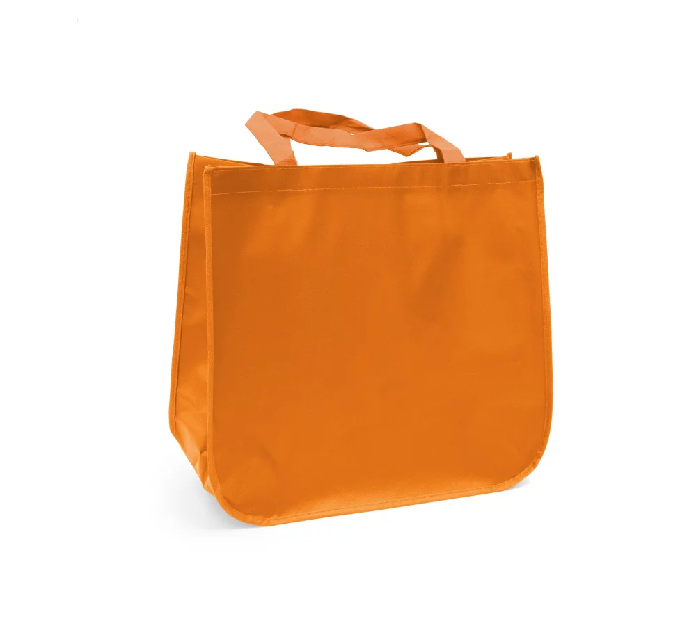 Large laminated Grocery Tote with heat transfer logo