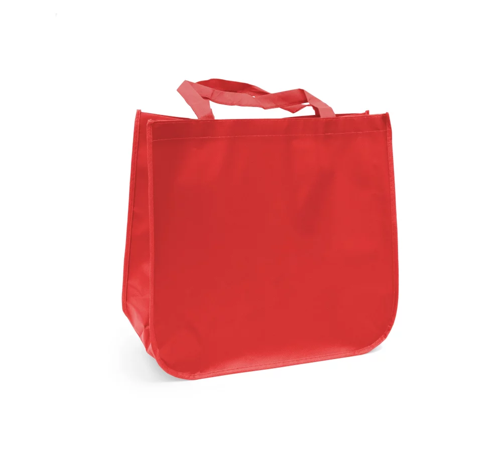 Large laminated Grocery Tote with heat transfer logo