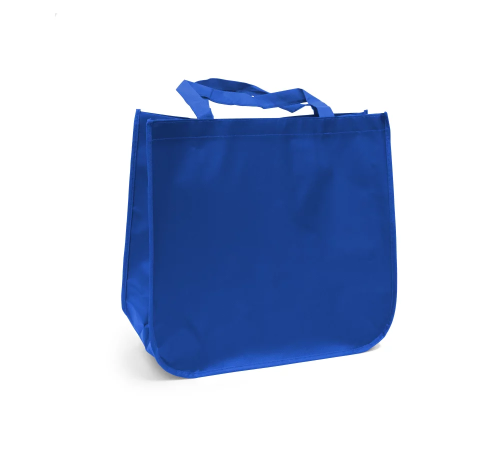 Large laminated Grocery Tote with heat transfer logo