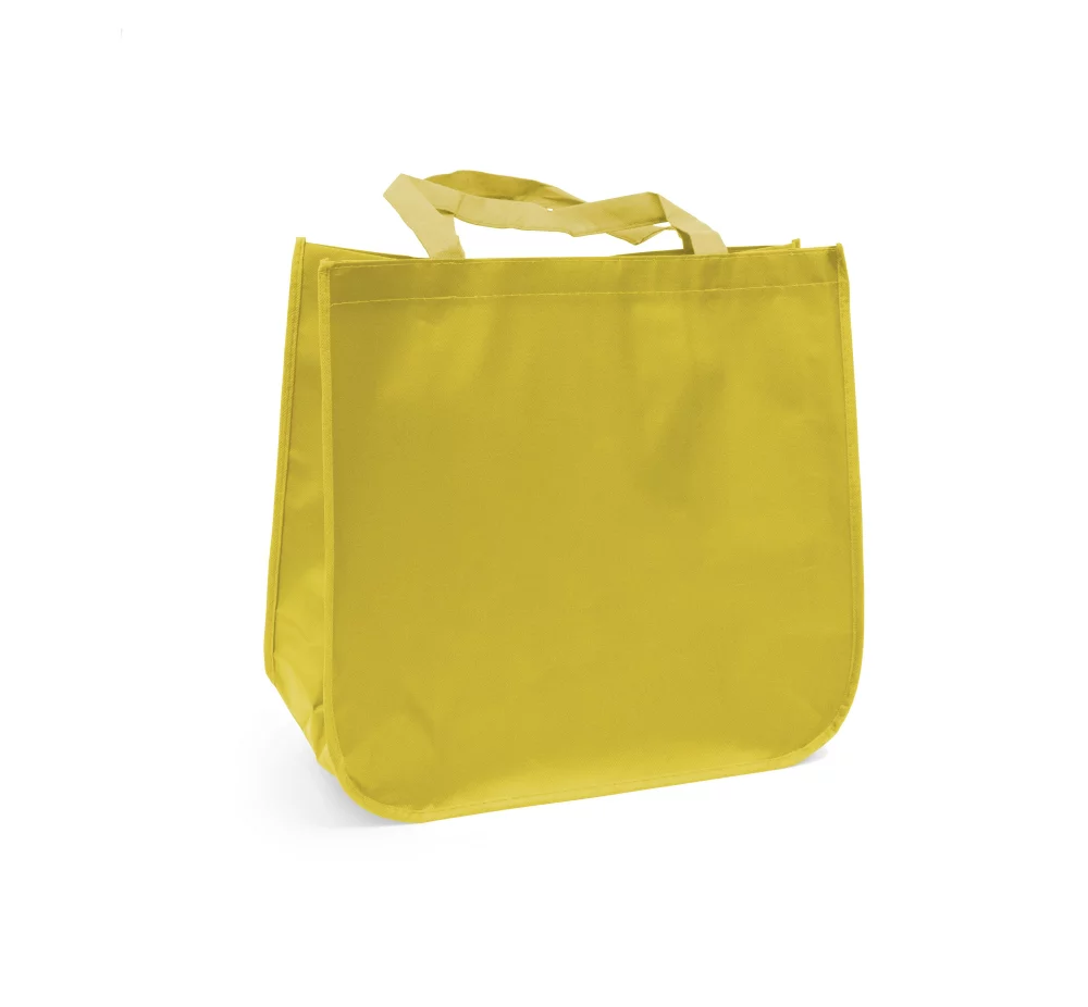 Large laminated Grocery Tote with heat transfer logo