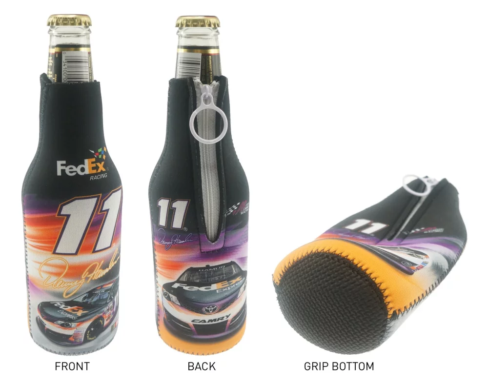 Full Color Bottle Cooler with Zipper